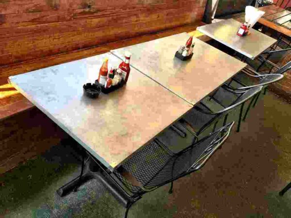 galvanized table