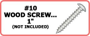 #10 Wood Screw - 1"