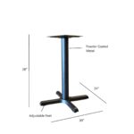 Standard Metal Cross Table Base