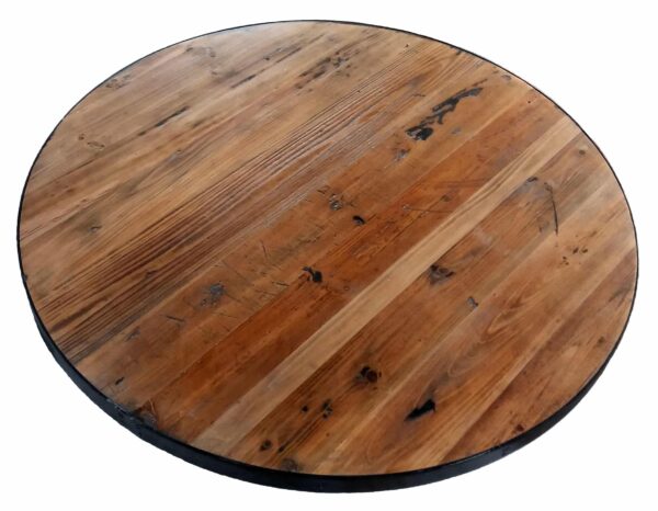 Reclaimed Round Wood Table Tops Restaurant Cafe Supplies Online   Import Round Reclaimed Wood Top 3 600x466 