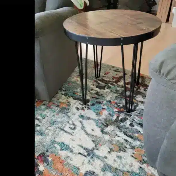 Round Reclaimed Wood Tabletop