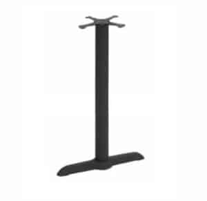 Black Metal T Restaurant Table Base