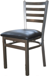 Ladderback Chair with Cushion Seat - Clear Coat