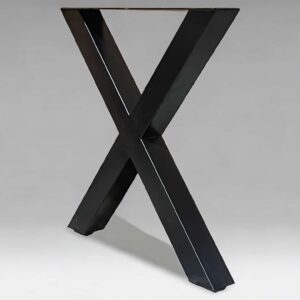 Metal X table legs