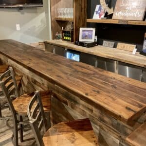 Reclaimed wood Restaurant Bar Tops