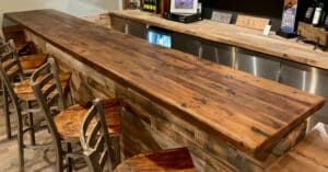 Reclaimed wood Restaurant Bar Tops