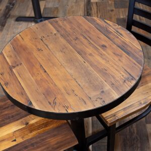 Round Reclaimed Wood Tabletop
