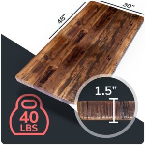Reclaimed wood table top 48x30 economy