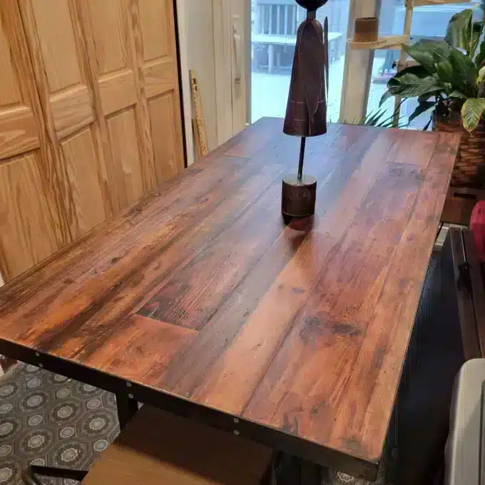 Wood Table with Edge Economy