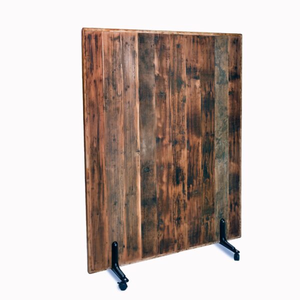 Reclaimed Wood Partition with Casters
