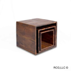 Reclaimed Wood Telescoping Boxes