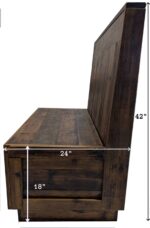 Reclaimed Wood Booth Side Measurements
