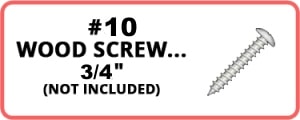 #10 Wood Screw 3/4"