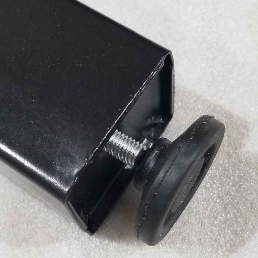Metal 2 x 2 Steel Table Legs - Black