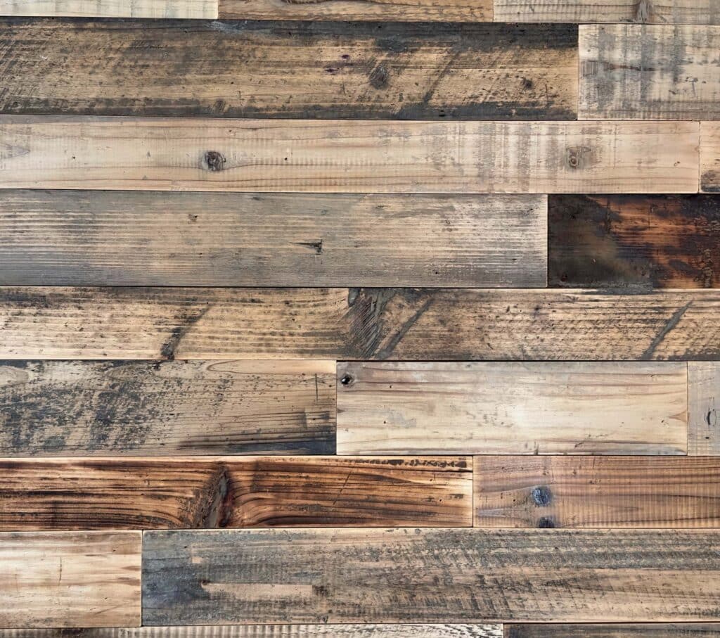 Brown Shiplap Paneling
