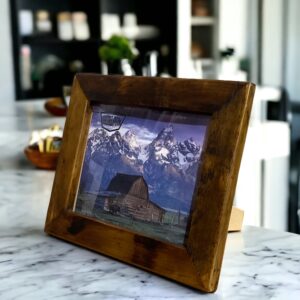 5x7 rustic brown picture frame