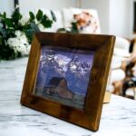 5x7 rustic brown picture frame