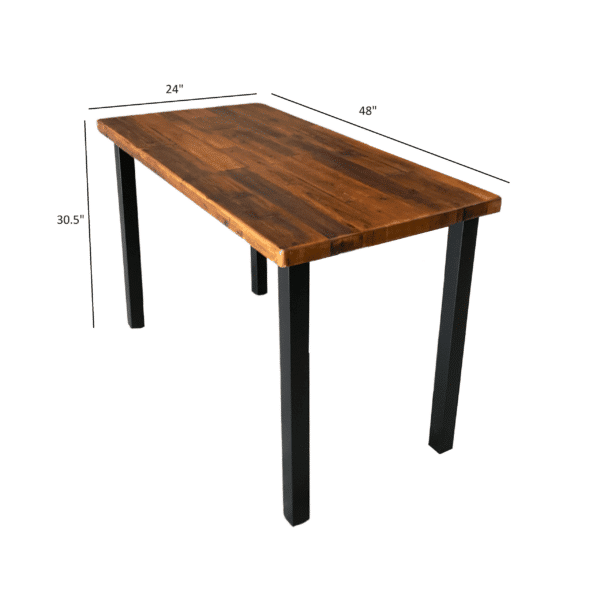 48x24 Square Leg Reclaimed Wood Desk