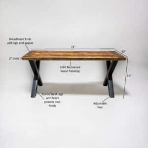 Homestead Farmhouse Timber Grove Dining Table Set
