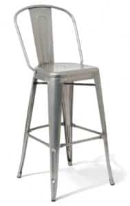 Silver Bar Height Cantina Chair