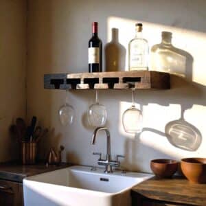 Vintage Vino Wall Mounted Wine Rack