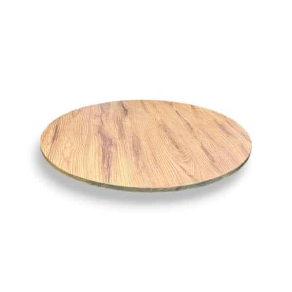 Round Southern Hickory Resin Table Top