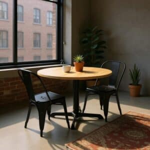 Rustic Woodland Round Outdoor Table Top Southern Hickory