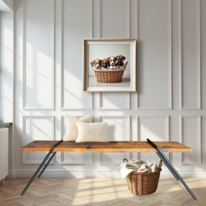 Entryway Table Angled Metal Legs