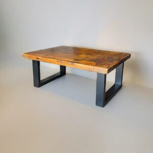 Homestead Reclaimed Wood Chunky Metal Leg Coffee Table