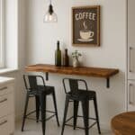 Rustic Timber Floating Bar