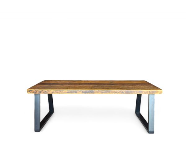 Reclaimed Wood Trapezoid Coffee Table