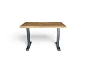 The Heritage Farmhouse Earth & Iron Desk Reclaimed Wood T Base