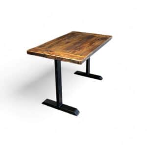 The Homestead Farmhouse Earth & Iron Desk Reclaimed Wood T Base