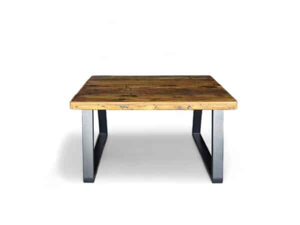 Trapezoid Angular Leg Reclaimed Wood Coffee Table