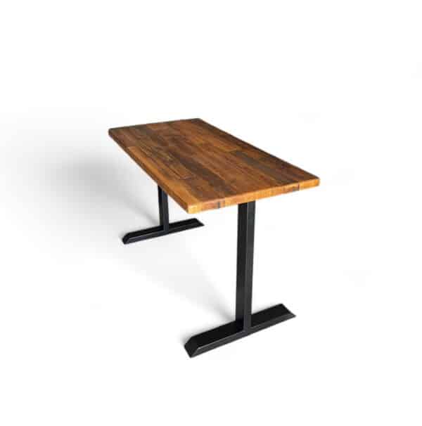 The Rustic Harvest Earth & Iron Desk Reclaimed Wood T Base