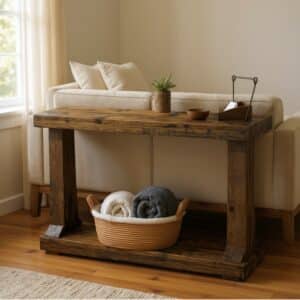 Southern Charm Solid Reclaimed Wood Entry Table
