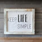 Reclaimed Wood Art Frame Set White Wash