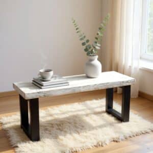 Coastal Charm Forestry Service Reclaimed Wood Bench