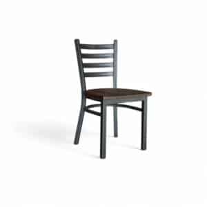 Ladderback-Chair-Black Metal
