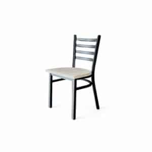 Ladderback-Chair-Black Metal