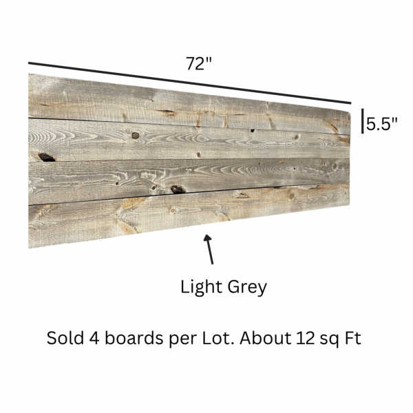 72" Finished Wood Planks