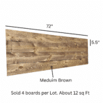 72" Finished Wood Planks