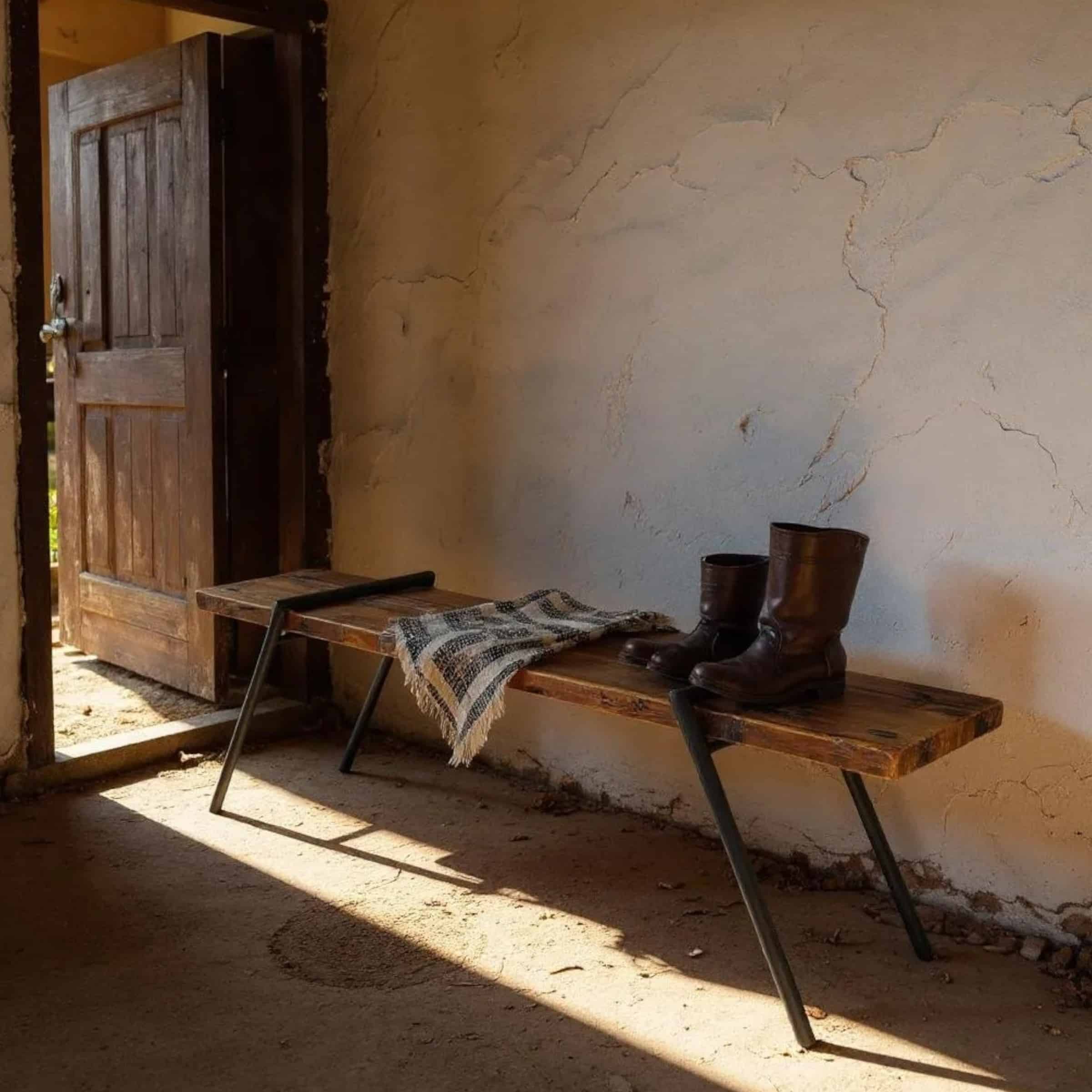 Entryway Table Angled Metal Legs