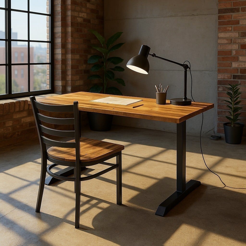 The Rustic Harvest Earth & Iron Desk