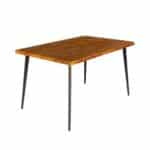 Rustic Harvest Forge Reclaimed Wood Dining Set