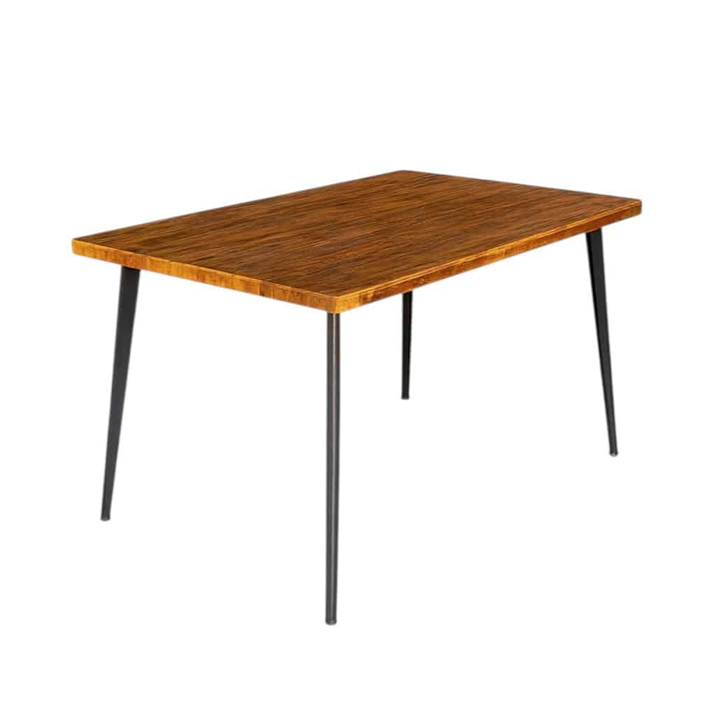 RH Forge Table-Photoroom Rustic Harvest Forge Reclaimed Wood Dining Set