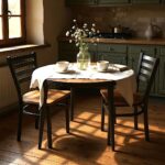 Industrial Round Forge Dining Set
